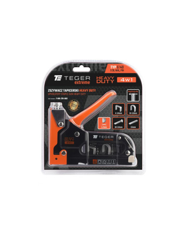 ZSZYWACZ TAPICERSKI HEAVY DUTY 4W1 
T-NB-ZTR-002

Zszywacz tapicerski HEAVY DUTY 4w1 (typ G/140, S28, NAIL, PIN) /... 2