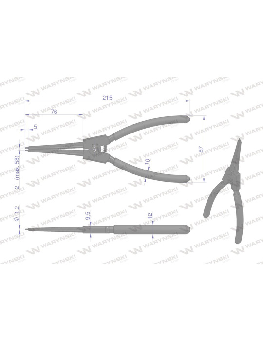 SZCZYPCE OSADCZE 8" ZEWN. WMP141
WMP141
Specjalistyczne szczypce z długimi szczękami do pierścieni osadczych 8" zew...