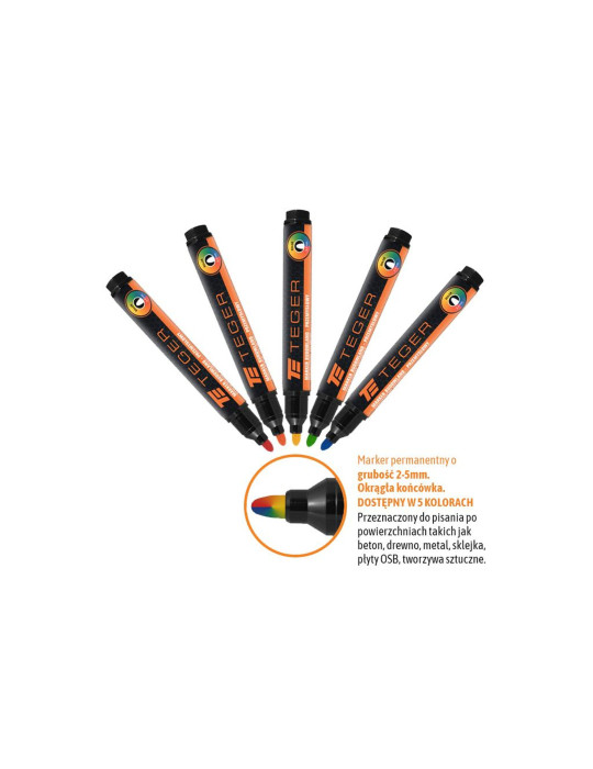 MARKER BUDOWALNY KOLOR 3-4MM
T-W-NBMAR006

Marker budowlano - przemysłowy - (5 kolorów), (końcówka okrągła 3-4 mm,...