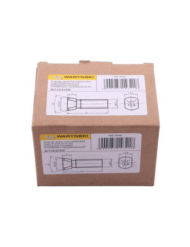 ŚRUBA M12X38 DŁUTO ŁEB 7MM+NAKR  12.9
W-712121238
Śruba kpl. płużna oval z dwóch stron ścięta M12x38 mm kl.12.9 zas... 2