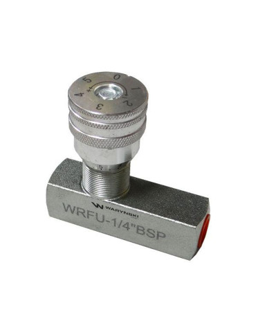ZAWÓR DŁAWIĄCO-ZWROTNY 1/4"
WRFU-1/4BSP
Dławienie działa tylko w jednym kierunku. W kierunku przeciwnym wbudowany z...