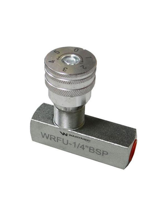 ZAWÓR DŁAWIĄCO-ZWROTNY 1/4"
WRFU-1/4BSP
Dławienie działa tylko w jednym kierunku. W kierunku przeciwnym wbudowany z...