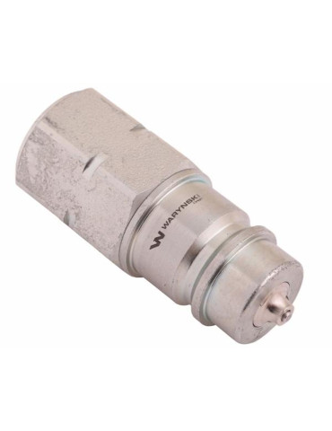 Zawór euro wtyka M22x1.5
Szybkozłącze hydrauliczne wtyczka z eliminatorem ciśnienia M22x1.5 gwint wew. EURO (ISO 724... 2