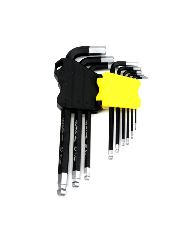 ZESTAW IMBUS PRZEDŁUŻÓNE 1,5-10MM WMK193
Zestaw kluczy przedłużonych HEX 1.5-10 ze stali S2 9el w uchwycie Waryński
...