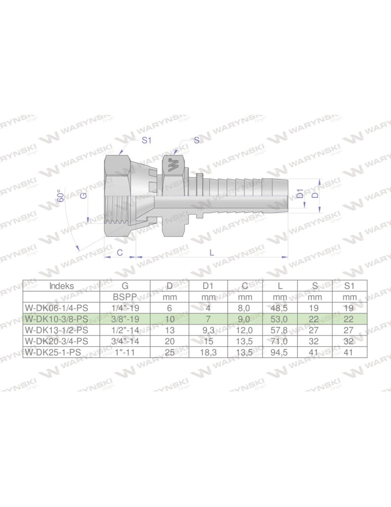 DK DN10 G3/8" KOŃCÓWKA TOYOTA
Zakucie hydrauliczne DK DN10 3/8" (pasuje do TOYOTA) PREMIUM Waryński ( sprzedawane po...
