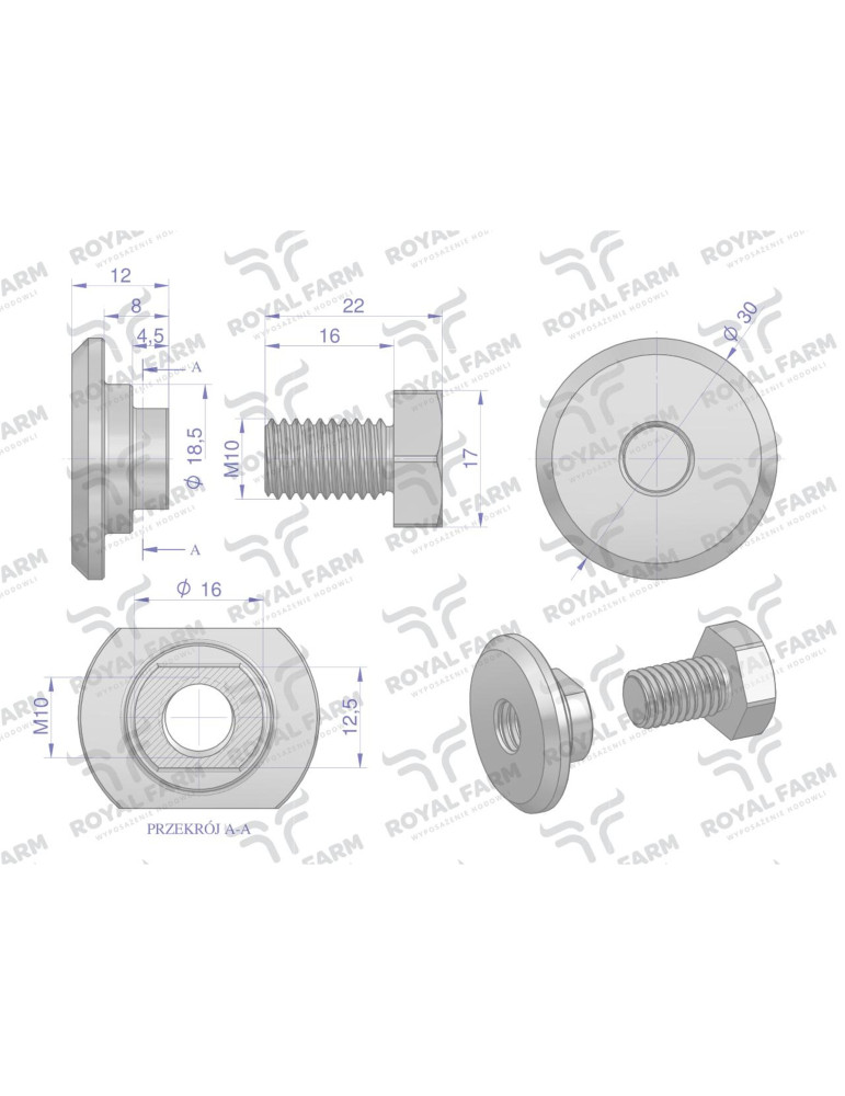 ŚRUBA NOŻYKA Z NAKRĘTKĄ M10X22 FI19
Indeks RF-5622961

Śruba nożyka kpl. M10x22 zastosowanie Famarol ROYAL FARM (s...