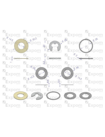 PODKŁADKI ROZRUSZNIKA C-360 NT
46657005EX

Komplet podkładek rozrusznika 2005834177. 46657000 C-330 C-360 ZETOR No... 2