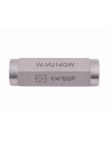 ZAWÓR ZWROTNY HYDRAULICZNY 1/4"
W-VU14GW
Max.ciśnienie pracy: 70,0 Mpa / 700 bar
Ciśnienie otwarcia: 0.4 - 0.5 bar... 2