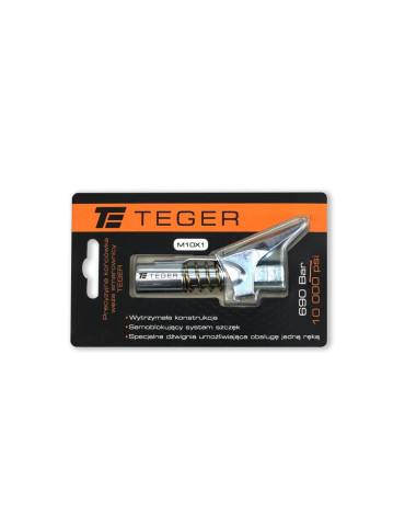 KOŃCÓWKA SMAROW. ZATRZASK TEGER
T-KS4SZ
Precyzyjna czteroszczękowa końcówka węża smarownicy z dźwignią oraz blokadą...
