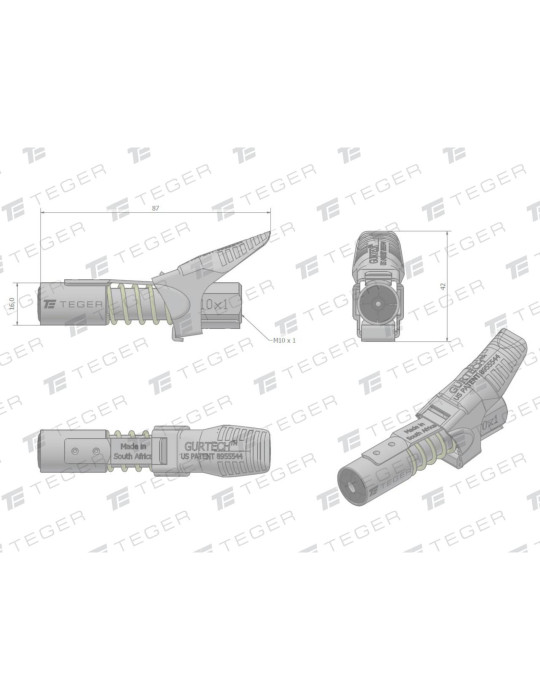 KOŃCÓWKA SMAROW. ZATRZASK TEGER
T-KS4SZ
Precyzyjna czteroszczękowa końcówka węża smarownicy z dźwignią oraz blokadą...