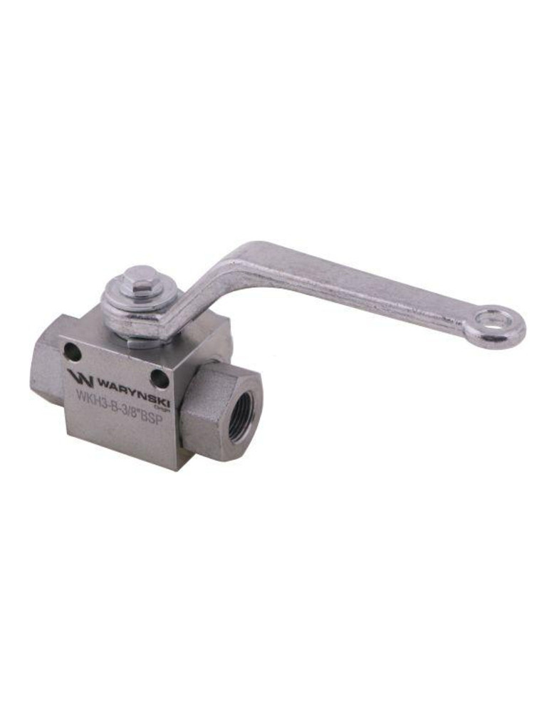 ZAWÓR KULOWY 3-DROŻNY G3/8"
Zawór kulowy hydrauliczny 3-drogowy 3/2 - 3/8"BSP z otworami mocującymi 500 bar Waryński...