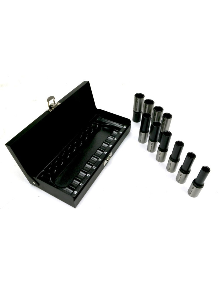 ZESTAW NASADEK PRZEDŁUŻANYCH 1/2"
Zestaw nasadek przedłużanych 1/2 CrV 10, 11, 12, 13, 14, 15, 16, 17, 18, 19 w kase...