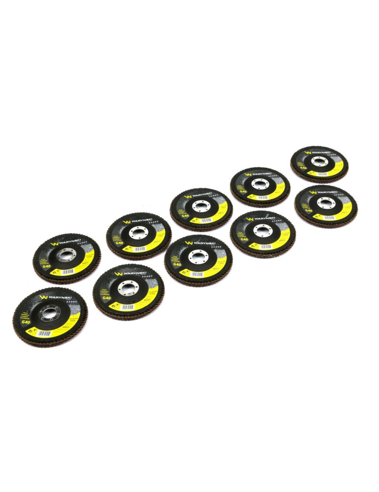 TARCZA LAMELKOWA 125MM GR40 
Tarcza do szlifierki 125 mm lamelkowa z elektrokorundem GR40 (sprzedawana po 10 szt.) W...