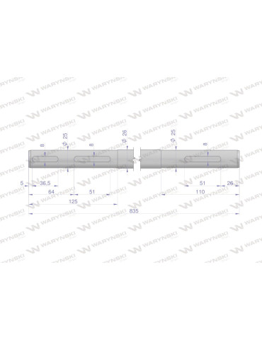 WAŁEK 503601035 SKRZYNI 1,35
Wałek ramy krótki zastosowanie Kosiarka rotacyjna polska 1.35 Waryński 5070010210
Inde... 2