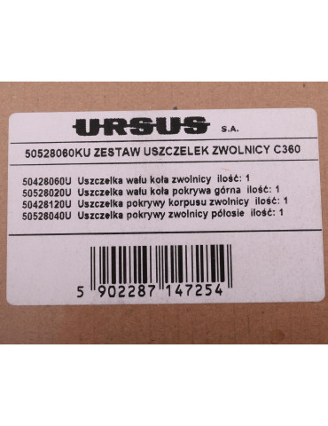 ZESTAW U C360 ZWOLNICY
50528060KU
Komplet ( zestaw ) uszczelek zwolnicy 50528020. 50428120. 50528040 C-360 ORYGINAŁ... 2