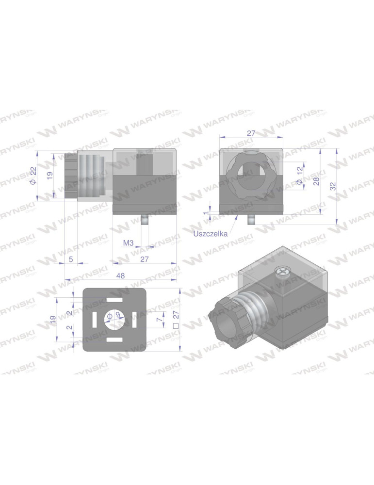 WTYCZKA CEWEK ELEKTORMAGNETYCZNYCH Z Diodą
W-WTYKVDC    RM-SP666
Wtyczka elektryczna W-WTYKVDC 12V 24V (SP666) do z...
