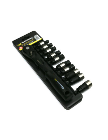 ZESTAW NASADEK 1/2" 8-17 WMZ019
Zestaw 11 elementów nasadki 1/2 rozmiary 8 9 10 11 12 13 14 15 16 17 mm ze wzmocnion...