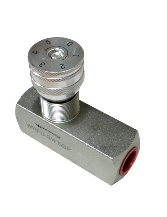 ZAWÓR DŁAWIĄCO-ZWROTNY 3/4"
WRFU-3/4BSP
Dławienie działa tylko w jednym kierunku. W kierunku przeciwnym wbudowany z...