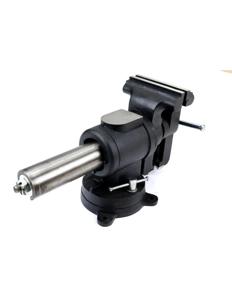 IMADŁO ŚLUSARSKIE 150 OBRAC JARZMO
Imadło ślusarskie z żeliwa sferoidalnego obrotowe z obracanym jarzmem 150 mm Wary...