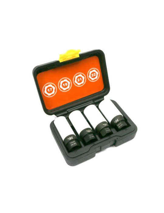 ZESTAW NASADEK AWARYJNE 1/2" WMU400
Zestaw nasadek udarowych 1/2 z uchwytem kluczowym. do awaryjnego odkręcania 5 el...