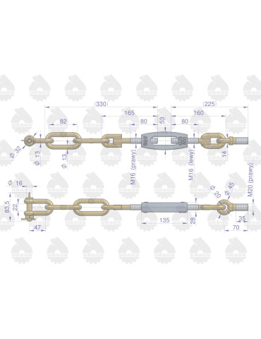 ŁAŃCUCH 46650390 
BOCZNY URSUS oryg
 2