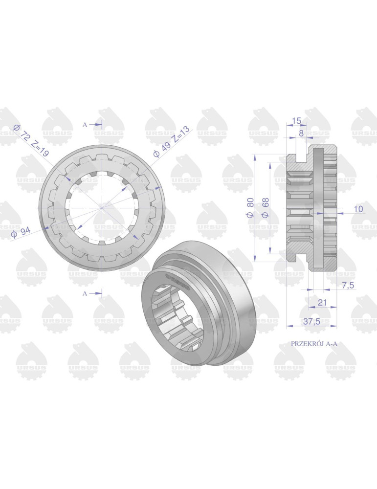 SPRZĘGŁO 50419520
4+5BI URSUS

