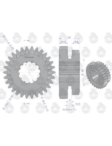 KOŁO 50419500U 2+3 URSUS OEM
 2+3
Ursus
 2