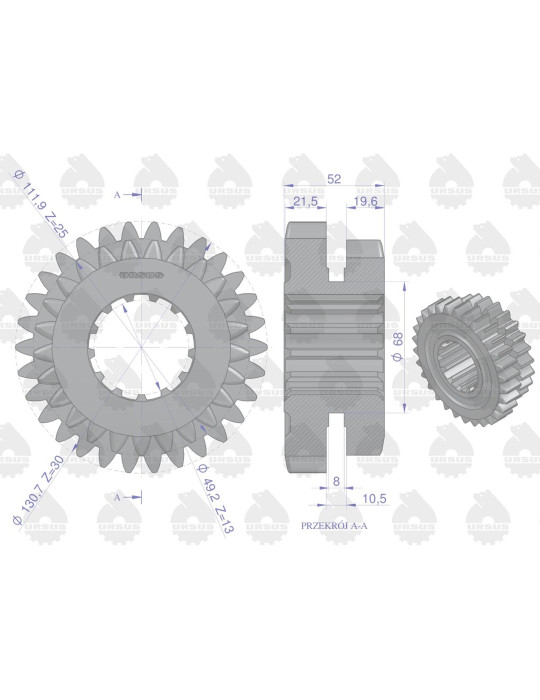 KOŁO 50419500U 2+3 URSUS OEM
 2+3
Ursus
