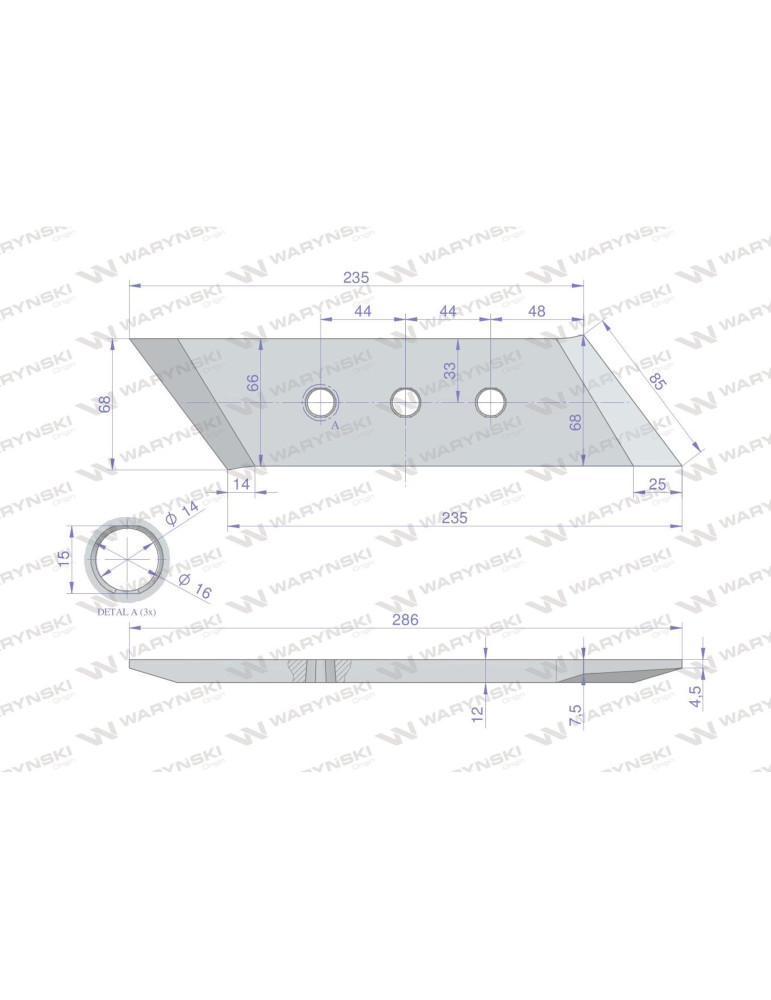 DŁUTO 1067280000 VIS34XL L WARYŃ
zamiennik UNIA