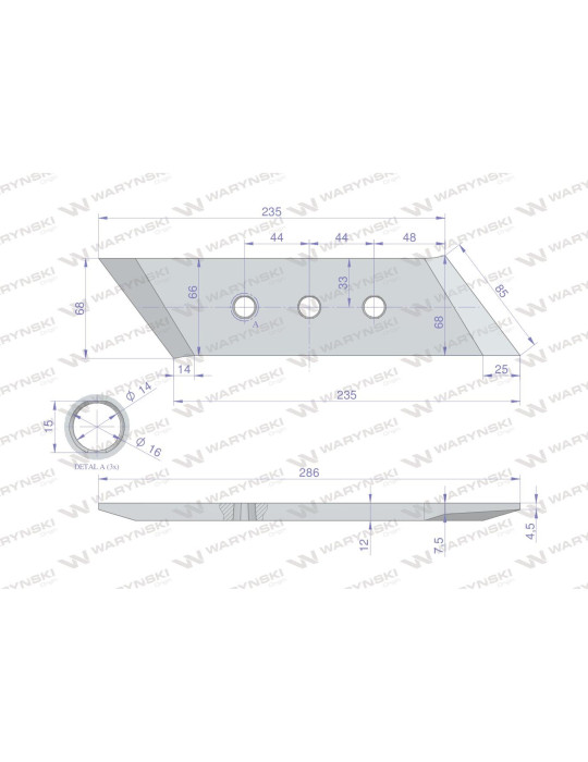 DŁUTO 1067280000 VIS34XL L WARYŃ
zamiennik UNIA