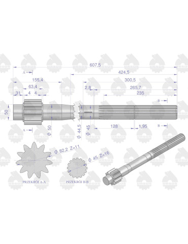 PÓŁOŚ 50828220 11Z  URSUS
 2