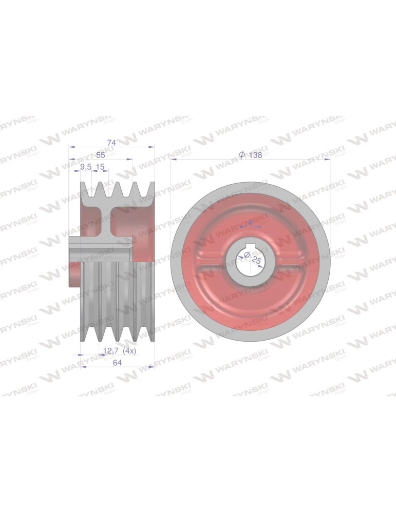 KOŁO 5036010250 PAS MAŁE WARYŃSKI
