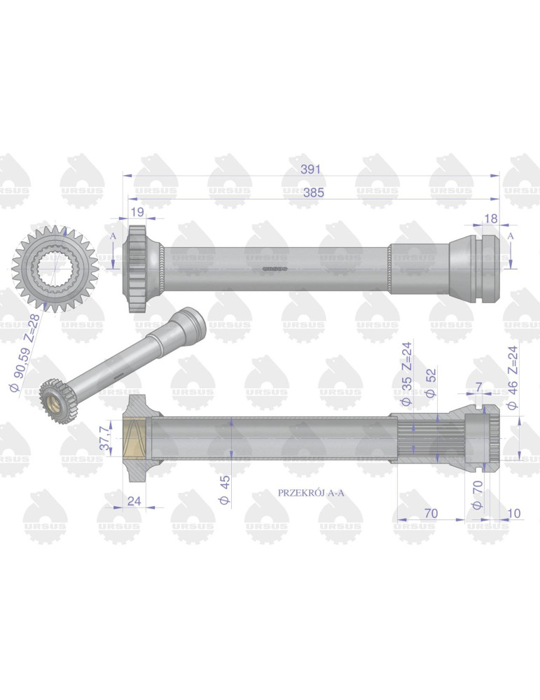TULEJA 46619010 
NAP.P URSUS
