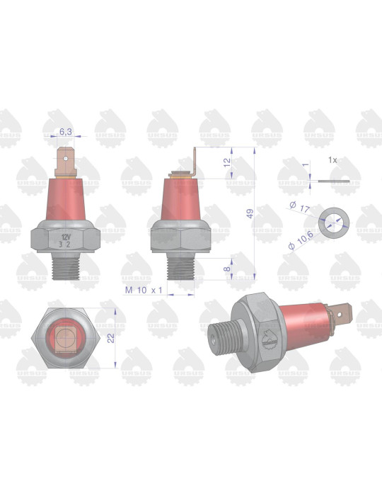 CZUJNIK 50766460 CIŚ OLEJU U
