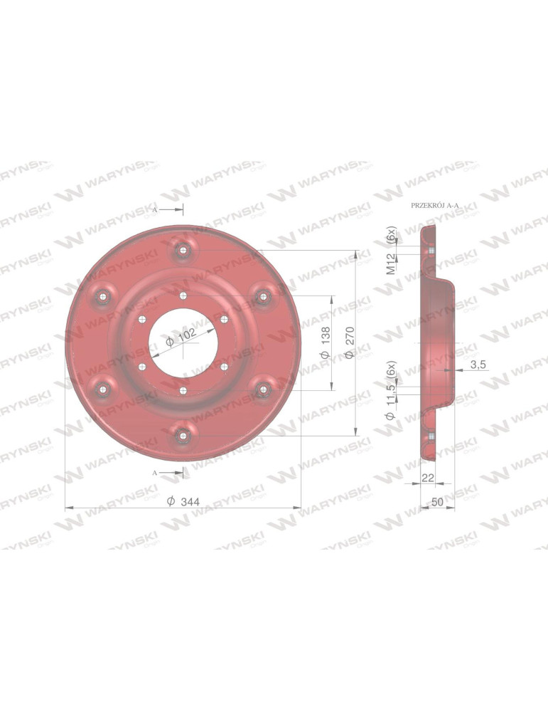 TALERZ 503601034 OPOROWY WARYŃSKI
