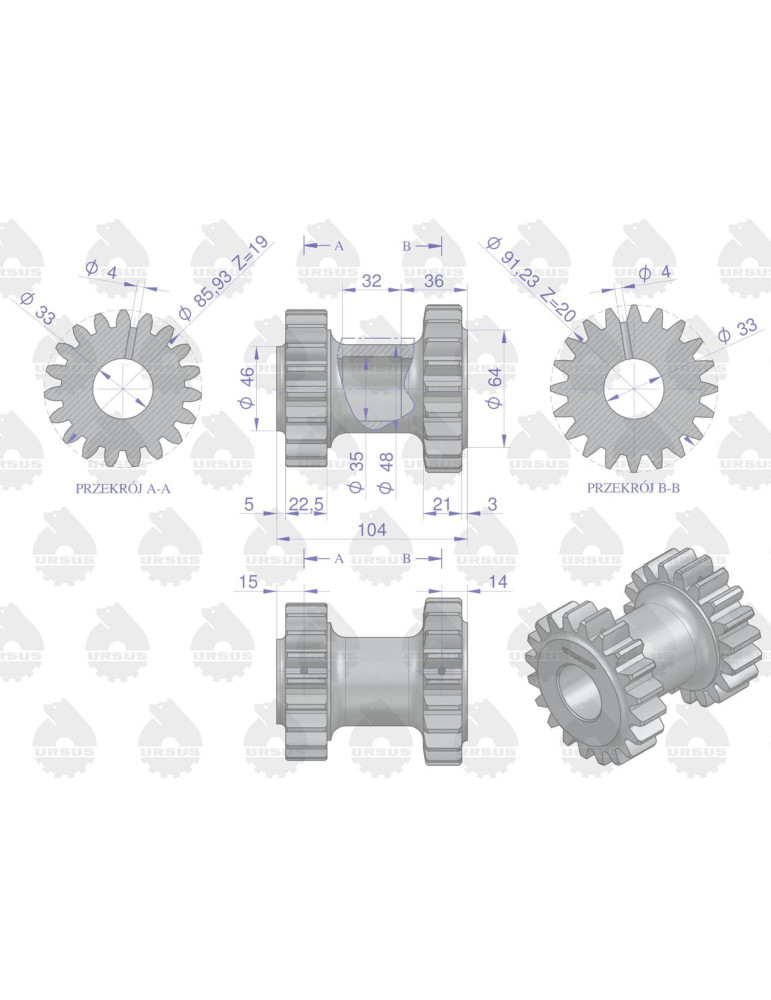KOŁO 50418020 
WST URSUS