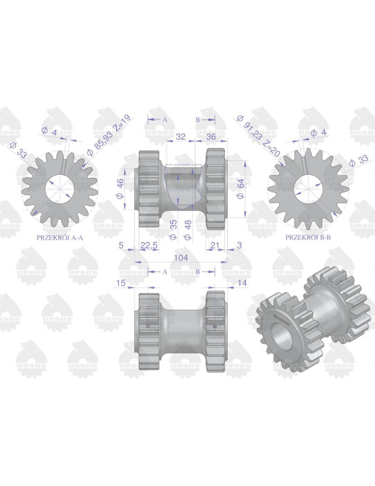 KOŁO 50418020 
WST URSUS