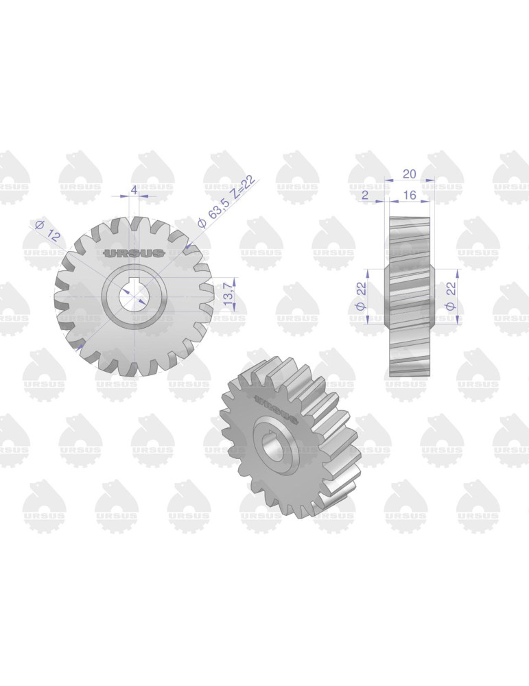 KOŁO 50507020 P.OLEJU URSUS