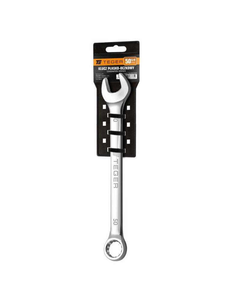 KLUCZ PŁASKO-OCZKOWY 50MM TEGER
Indeks T-W-NWKPO50
Klucz płasko-oczkowy 50 mm / TEGER
