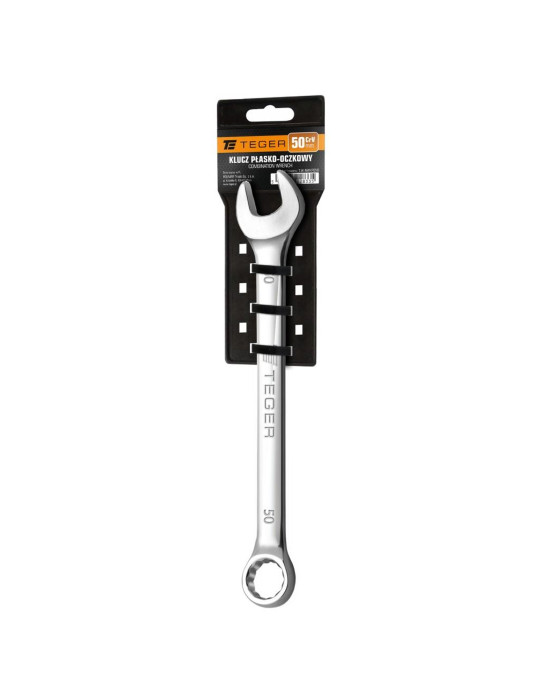 KLUCZ PŁASKO-OCZKOWY 50MM TEGER
Indeks T-W-NWKPO50
Klucz płasko-oczkowy 50 mm / TEGER
