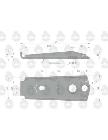 DŹWIGNIA 50511131
50511131U
I stopień Chełmno
naped ciagnika
 2