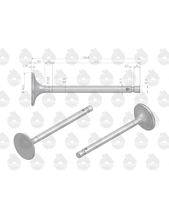 Zawór ssący C-330 ORYGINAŁ URSUS ( sprzedawane po 2 )