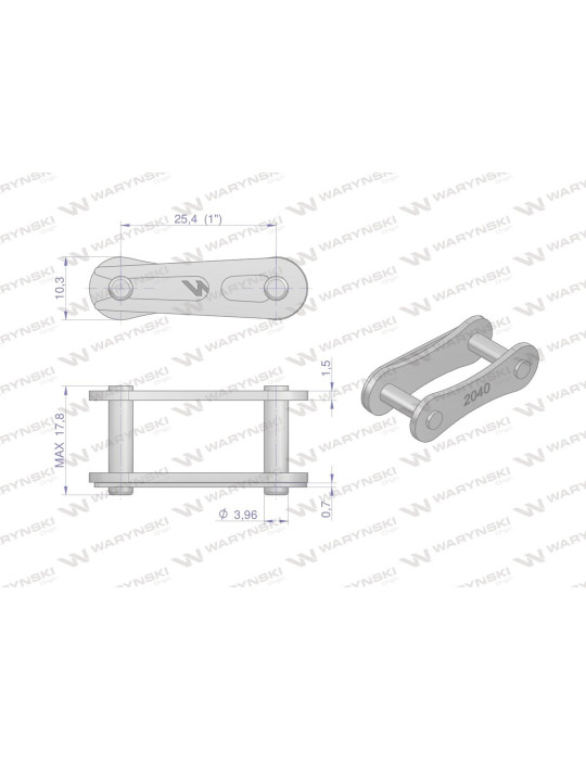 SPINKA 208A 
Zamek łańcucha 2040 208A (R1 1) Waryński ( sprzedawane po 5 )
Indeks W-Z208A
B102626
687494
AL15954