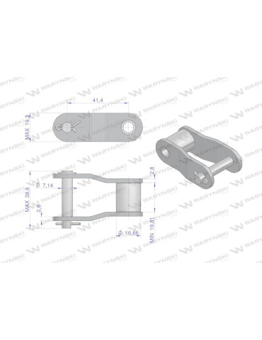PÓŁOGNIWO CA550 ŁAŃCUCHA 7,19MM
Półogniwo łańcucha CA550 Waryński ( sprzedawane po 5 )
Indeks W-PCA550
1
 2