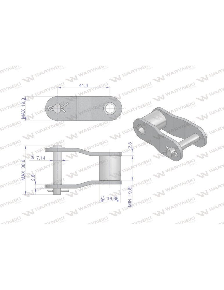 PÓŁOGNIWO CA550 ŁAŃCUCHA 7,19MM
Półogniwo łańcucha CA550 Waryński ( sprzedawane po 5 )
Indeks W-PCA550
1
