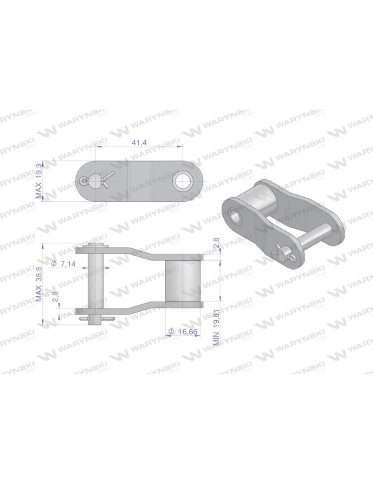 PÓŁOGNIWO CA550 ŁAŃCUCHA 7,19MM
Półogniwo łańcucha CA550 Waryński ( sprzedawane po 5 )
Indeks W-PCA550
1
