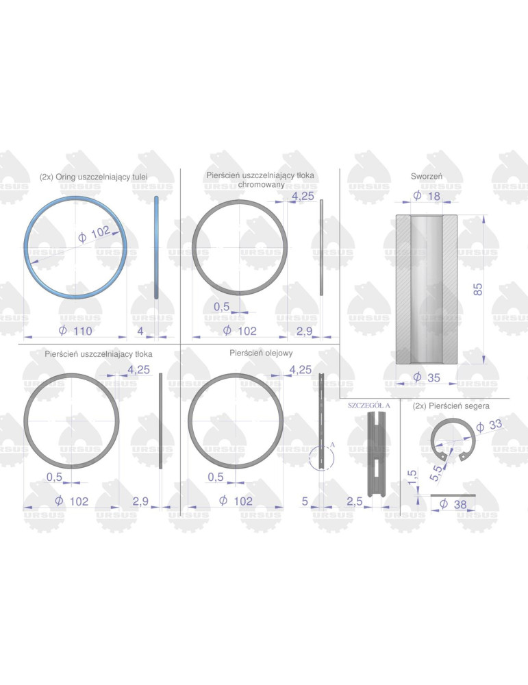 ZESTAW NAPRAWCZY 102/3p
 52110099 komora spalania 54mm
3320,3340,3321,3341,4321,4341,5320,5340, 5211-7245