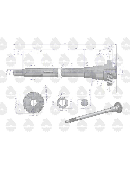 WAŁEK 50011302 SPRZĘGŁOWY NT URSUS
SPRZĘGŁOWY