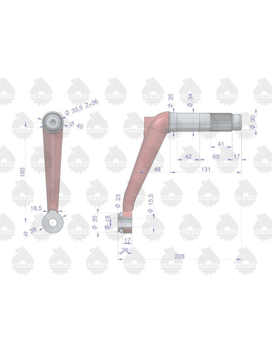 RAMIĘ 50016053 LEWE KOLUMNY KIER.
