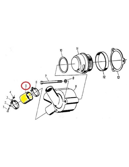 Przewód 50007400
krótki termost.
